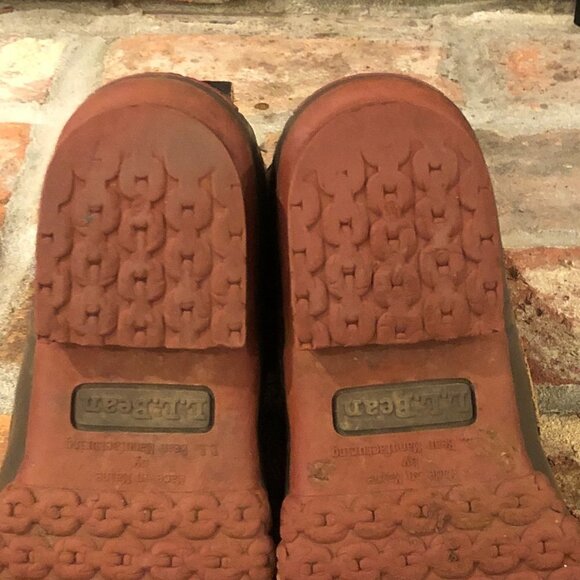 L L Bean Duck Boots Bison Bean Boots 8inch Brown Brick Red Size 6 Medium - Picture 9 of 9